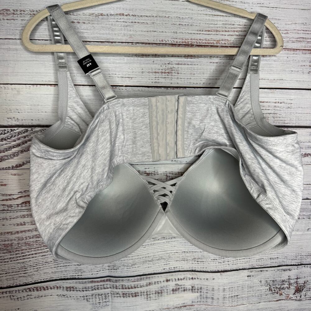 Torrid XO Plunge Push-Up Bra Grey NWT 44F - Picture 4 of 4